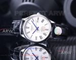 Perfect Replica Longines White Face Roman Markers Stainless Steel Round Bezel 40mm Men's Watch